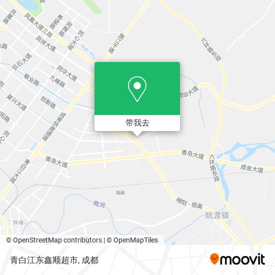 青白江东鑫顺超市地图