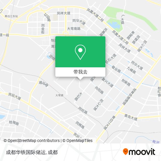 成都华铁国际储运地图