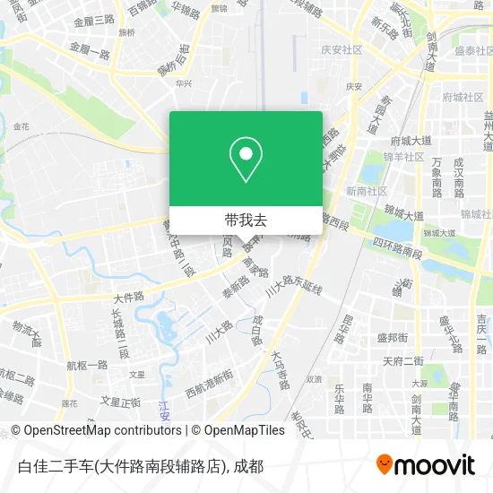 白佳二手车(大件路南段辅路店)地图