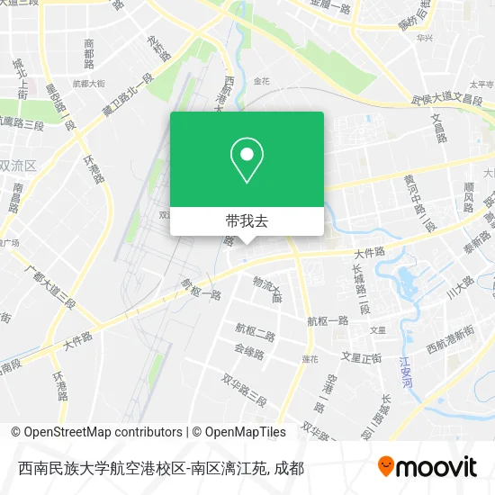 西南民族大学航空港校区-南区漓江苑地图
