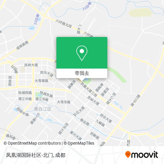 凤凰湖国际社区-北门地图