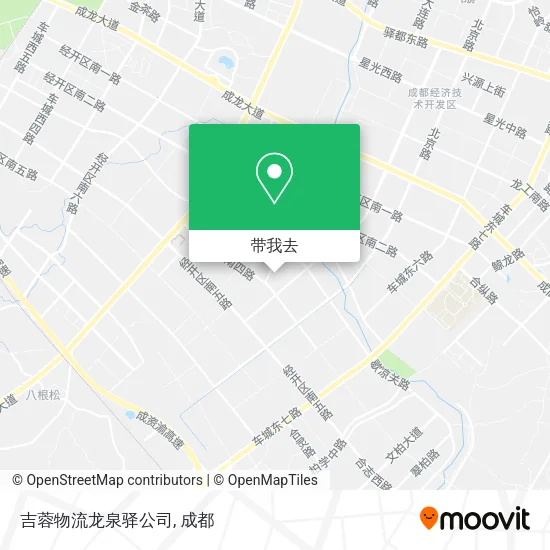 吉蓉物流龙泉驿公司地图