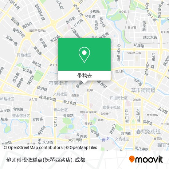 鲍师傅现做糕点(抚琴西路店)地图