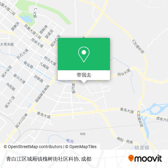 青白江区城厢镇槐树街社区科协地图