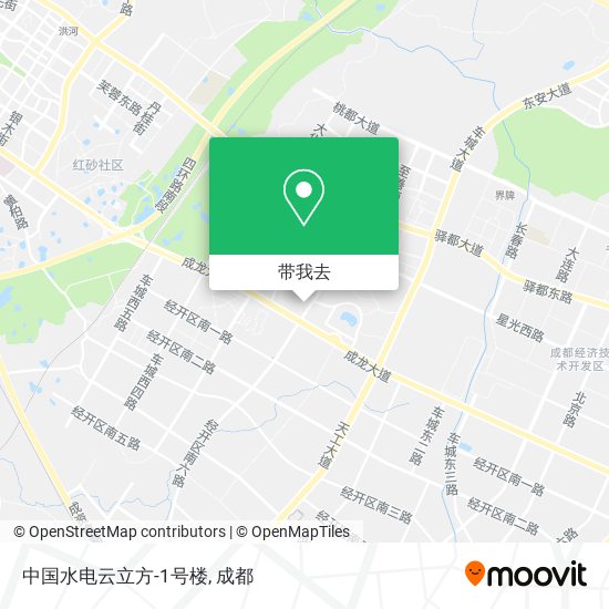 中国水电云立方-1号楼地图