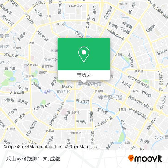 乐山苏榰跷脚牛肉地图