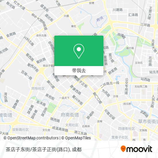 茶店子东街/茶店子正街(路口)地图