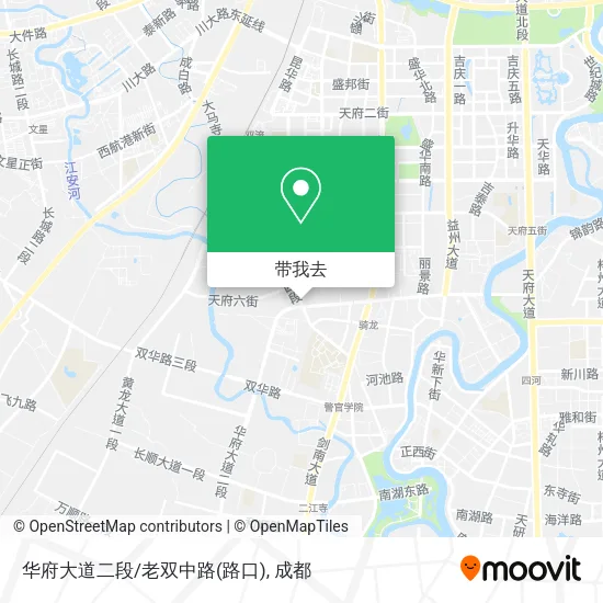 华府大道二段/老双中路(路口)地图
