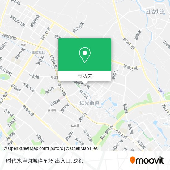 时代水岸康城停车场-出入口地图