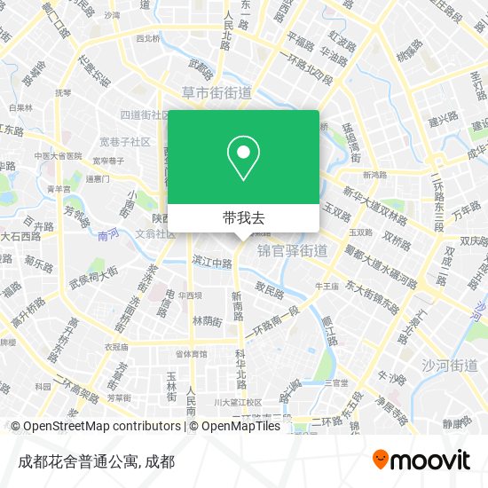 成都花舍普通公寓地图