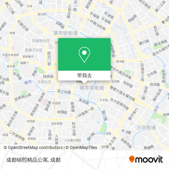 成都锦熙精品公寓地图
