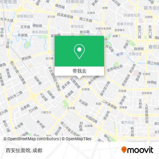 西安扯面馆地图