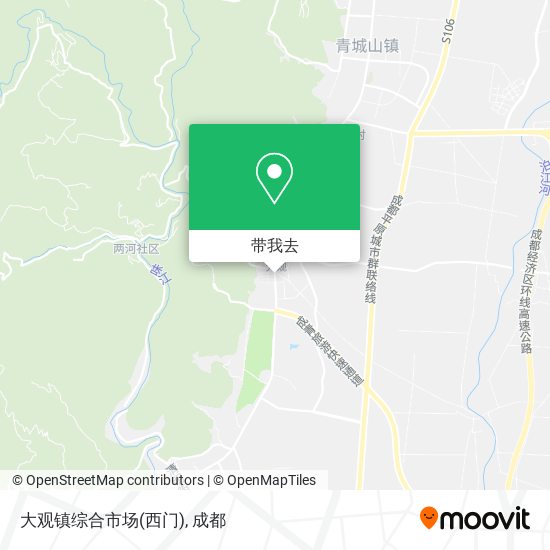 大观镇综合市场(西门)地图