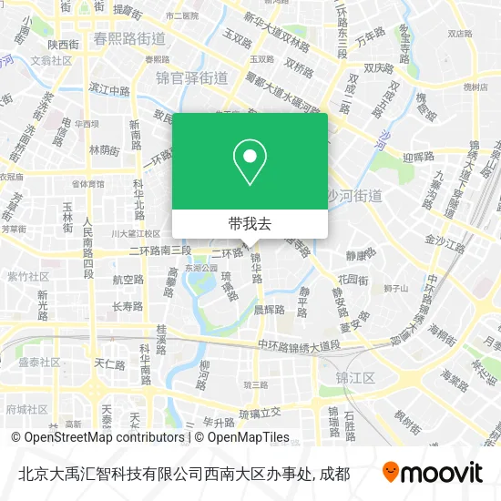 北京大禹汇智科技有限公司西南大区办事处地图