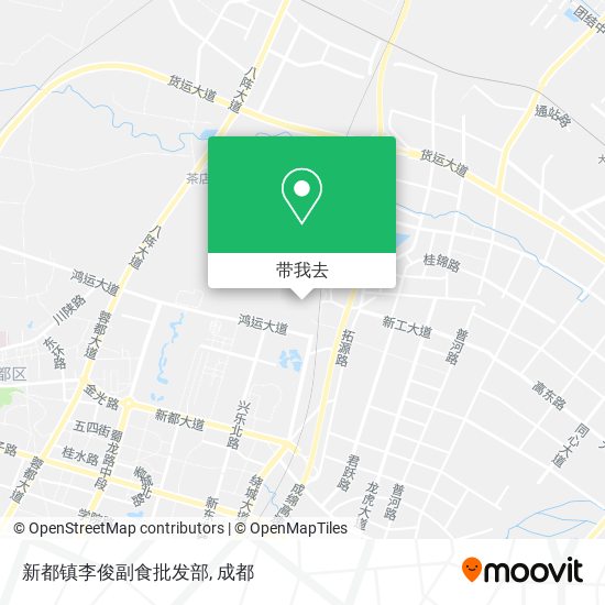新都镇李俊副食批发部地图