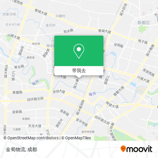 金蜀物流地图