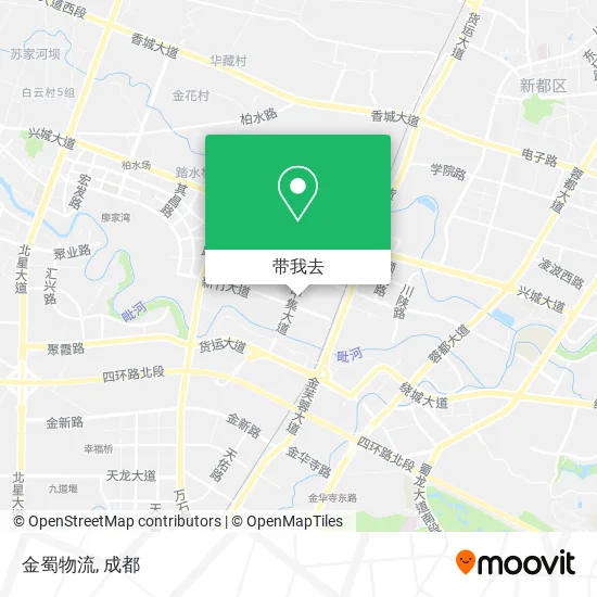 金蜀物流地图