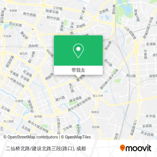 二仙桥北路/建设北路三段(路口)地图