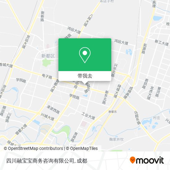 四川融宝宝商务咨询有限公司地图