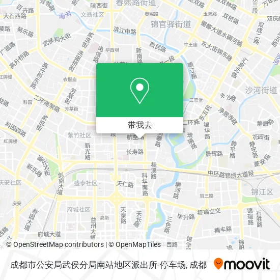 成都市公安局武侯分局南站地区派出所-停车场地图
