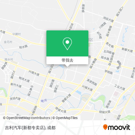 吉利汽车(新都专卖店)地图