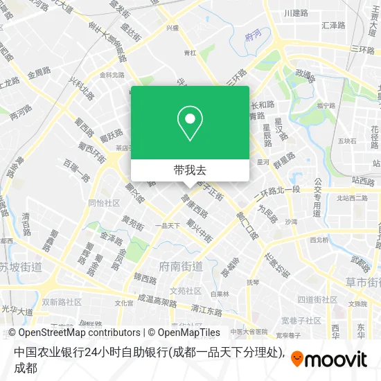中国农业银行24小时自助银行(成都一品天下分理处)地图