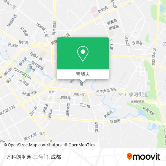 万科朗润园-三号门地图