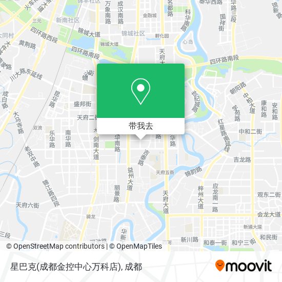 星巴克(成都金控中心万科店)地图