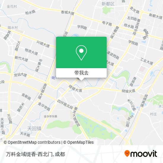 万科金域缇香-西北门地图