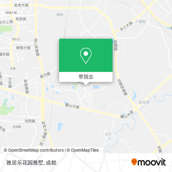 雅居乐花园雅墅地图