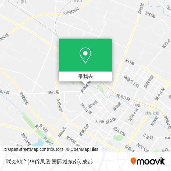 联众地产(华侨凤凰·国际城东南)地图