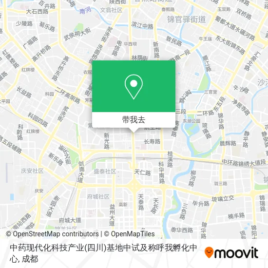 中药现代化科技产业(四川)基地中试及称呼我孵化中心地图