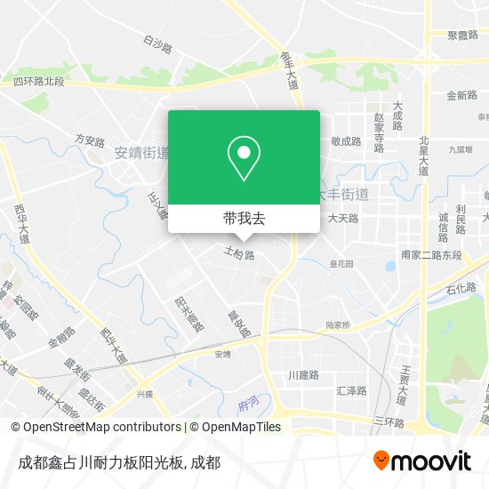 成都鑫占川耐力板阳光板地图
