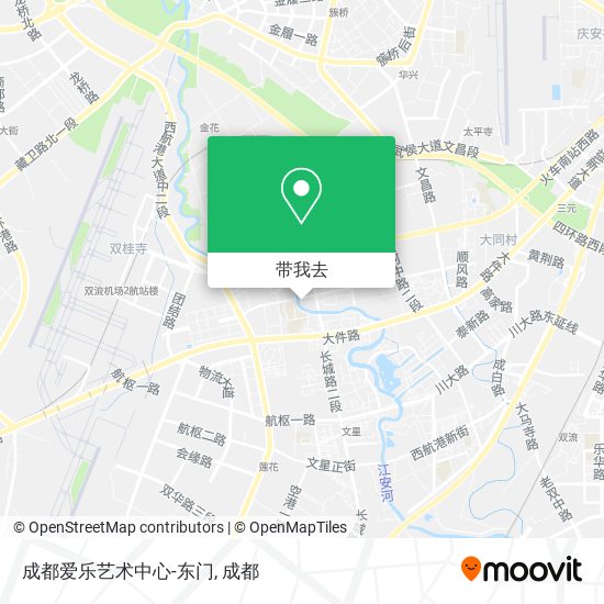 成都爱乐艺术中心-东门地图