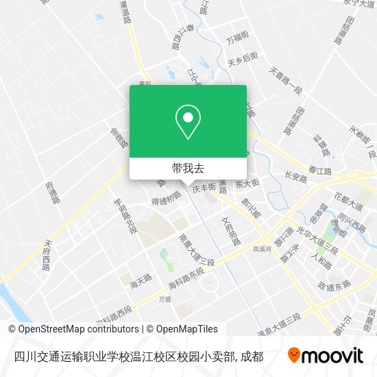 四川交通运输职业学校温江校区校园小卖部地图