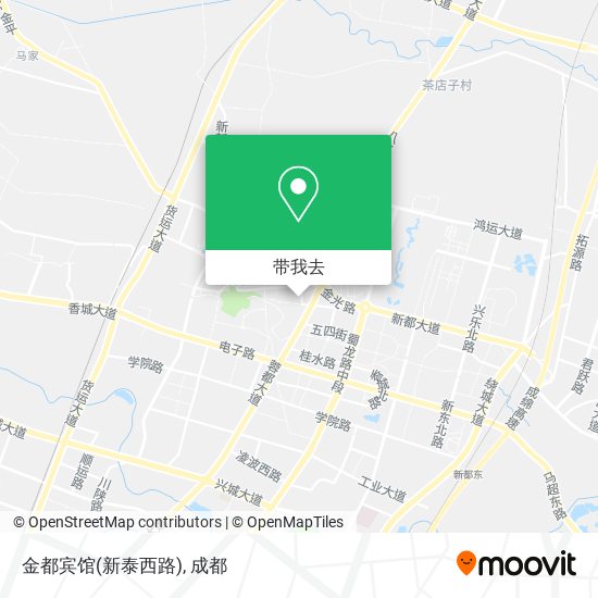 金都宾馆(新泰西路)地图
