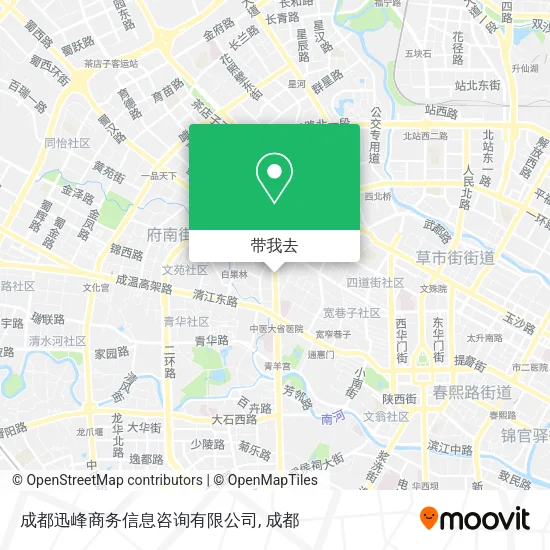 成都迅峰商务信息咨询有限公司地图