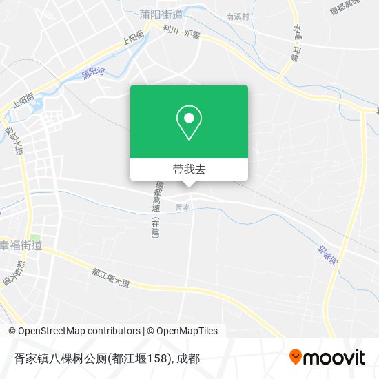 胥家镇八棵树公厕(都江堰158)地图