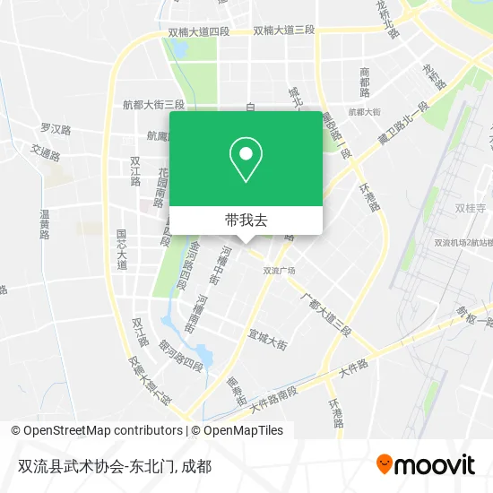 双流县武术协会-东北门地图