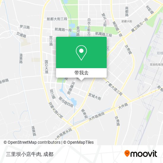 三里坝小店牛肉地图