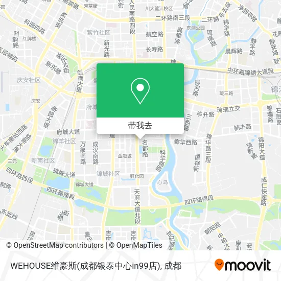 WEHOUSE维豪斯(成都银泰中心in99店)地图