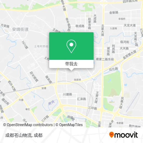 成都苍山物流地图