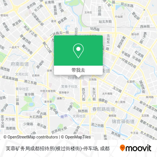 芙蓉矿务局成都招待所(横过街楼街)-停车场地图