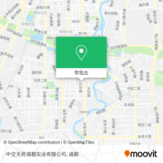 中交天府成都实业有限公司地图
