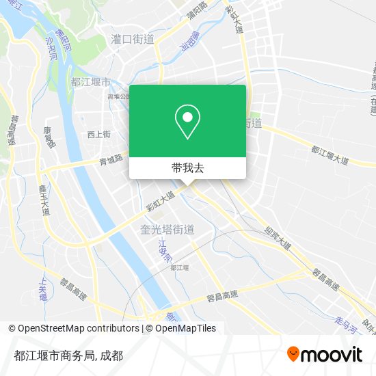 都江堰市商务局地图
