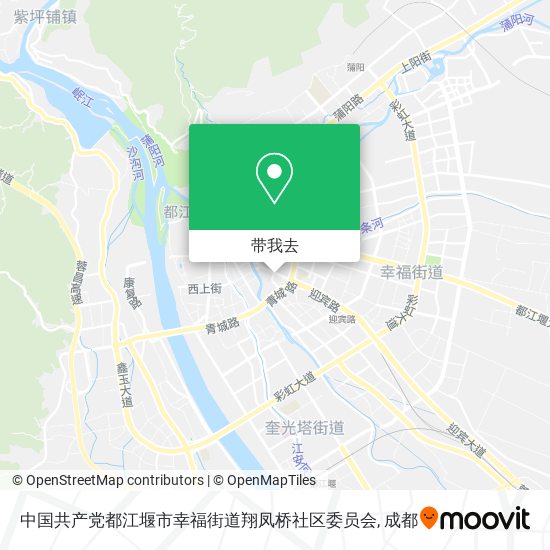 中国共产党都江堰市幸福街道翔凤桥社区委员会地图