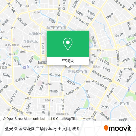 蓝光·郁金香花园广场停车场-出入口地图