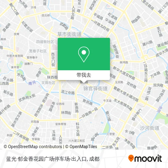 蓝光·郁金香花园广场停车场-出入口地图