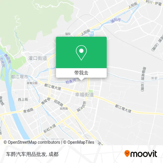 车爵汽车用品批发地图