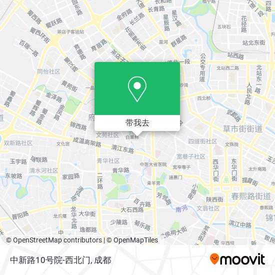 中新路10号院-西北门地图